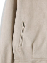 Chen Semi-cropped button suede jacket (3 colors)