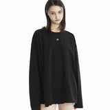 インシジョンデッキーキュービックオーバーサイズフィット長袖Tシャツ_ブラック