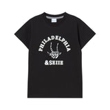デビルアップリケTシャツ スリムフィット ブラック