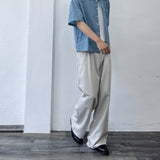Mist Silver Pleated Pants