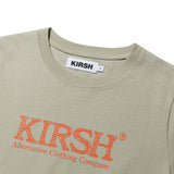 ユニハンドドローウィングロゴワーディングTシャツ【カーキ】