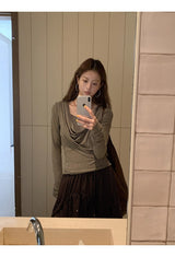 コージーソフトシャーリング長袖Tシャツ