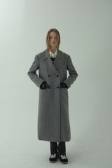 OVERSIZED WOOL COAT_MELANGE GRAY
