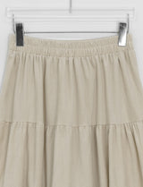 Kiron Velvet Lace Banding Long Skirt