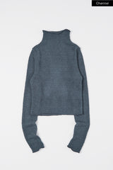 Mila fuzzy knit turtleneck top