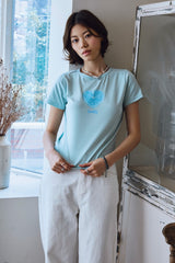 26SS★ Zesty Heart Crop Short Sleeve Tee