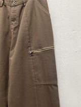 ZIPPER WIDE TROUSER PANTS (3C)