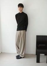 drape mock neck tee
