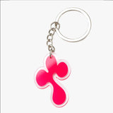 ピンククローバーアクリリックキーリング