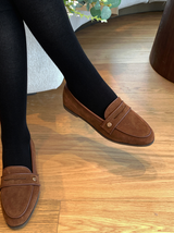 Love In 1006 Gold Ball Formal Loafers 