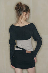 MOON BOLERO black