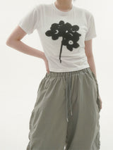 フィントフラワーショートスリーブTシャツ -2C
