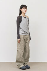 Deep Dyeing Cargo Pants