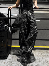 Summer Camo Wide Cargo Pants