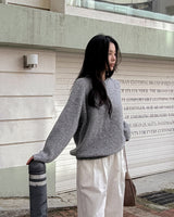 Agel wool round knit