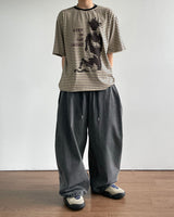Herringbone Pintuck Balloon Pants