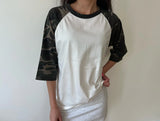 camo raglan tee