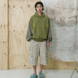 Earth button hoodie / Leaf