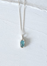 [MADE] GROTTO NECKLACE 05 - CLEAN AQUAMARINE BLUE