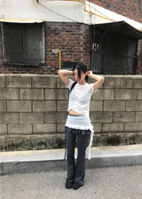 LAYER SHIRRING SET TOP