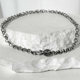 SS-6mm BOLD O chain necklace_silver