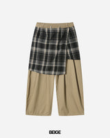 Flap Layered Cotton Pants