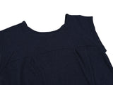 ピンタックワッフルフレアドレス / navy