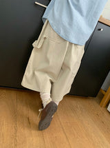 [unisex] ハシルカーペンダーバミューダバンディングパンツ