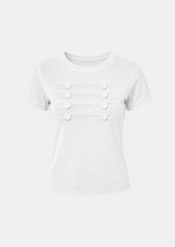 Vionna Braid Button Tee