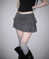 ash ruffle mini sk (3colors)