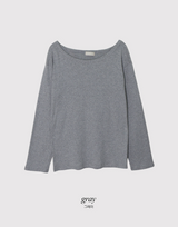 KIワンショルダールーズロングスリーブTシャツ (5color)
