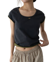 Washed Vintage Damage Short Sleeve T-Shirt
