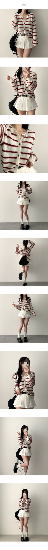 DICO Soft Stripe Danara Mood ニットカーディガン