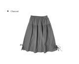 Iseo Strap Flare Banding Long Skirt
