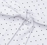 Yuna Dot Scarf Ruched T-shirt