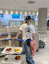 No.1224 skateboard half T (3color)