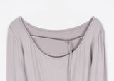 BUCKLE CROP TEE