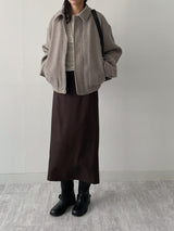 D-ring Stripe H-Line Long Skirt