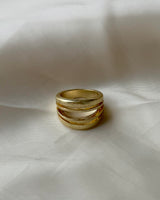 [MADE] Matte Layered Ring (gold)