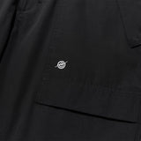 Poly Cotton RIB Track Zip Pants - BLACK