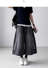 Able Lettering Bermuda Denim