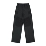DOUBLE SIDE CARGO SWEAT PANTS [BLACK]
