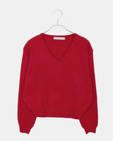 Canni Basic V-Neck Knit Top