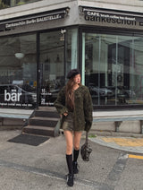 Referred Wool Round Cardigan