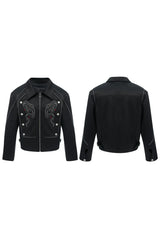 Sequin Embroidered Track Jacket