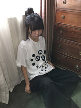[unisex] レベア ルーズフィット リベット ドット ショート スリーブ ティー