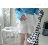 see-through crop stripe tee