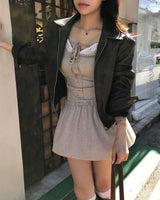dump crack leather JK