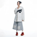 ENOE Patch Sweat Bermuda Pants - GREY