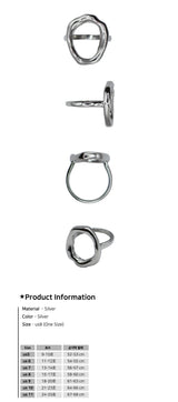 Melted Circle Frame Ring
